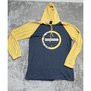 Salt Creek Men's Hoodie Size XL Blue & Yellow‎ Washington DC Long Sleeve EUC